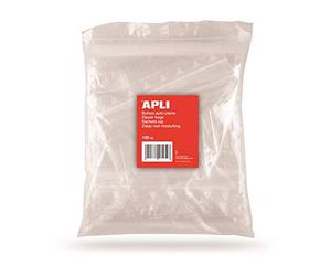 Apli 13133 - Pack 100 Sachets Plastique Refermable 250 x 350 mm
