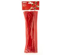 Apli 13274 - Sachet de 50 chenilles rouges - 30 cm