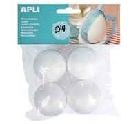 Apli 13475-4 Boules en polystyrène de 50 mm de diamètre pour Loisirs créatifs
