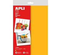APLI 13572 - Pochette de 10 feuilles de feutrine Jaune - A4