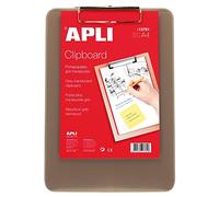 Apli 13781 - Porte bloc plastique transparent gris 210 x 297 mm