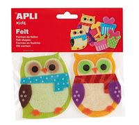 APLI 13787-Formes Feutre Hiboux 2 U