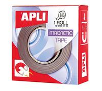 Apli 13830 - Ruban adhésif magnétique 19 mm x 1 m Noir