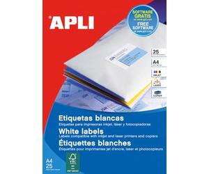 APLI 13883 - Blister con etichette, 600 Pezzi