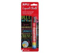 APLI – Marqueur craie liquide effaçable 13957 – Pointe ronde 5,5 mm – Rouge
