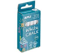 APLI Pochette de 10 craies blanches