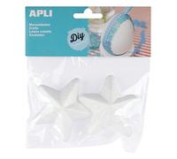 APLI 14799 - Sachet de 2 étoiles en polystyrène Ø 75 mm