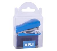 APLI 14940 - agrafeuse avec 1000 agrafes, Couleur Bleu