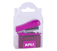 APLI 14941 - Agrafeuse Pocket Rose + 2 000 agrafes