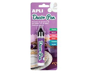 Apli 15010 Blister d'un feutre décor pen blanc finition métal