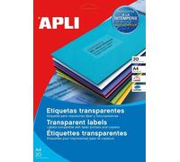 Apli 15095 - Etiquettes Polyester Transparentes Format 99,1 X 33,1 Mm Laser Et Copieur
