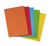 APLI 15117-50 feuilles de carton- Format A4-170 g/m² - Couleur: jaune, orange, rouge, vert et bleu