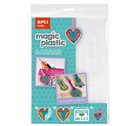 Apli 15175 Pochette de 4 Feuilles de Plastique Magique Transparent