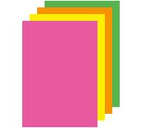 APLI Papier A4 15280 – Paquet de 100 feuilles fluo – Jaune, orange, rouge, vert