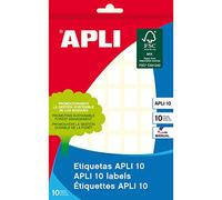 APLI Étiquettes auto-adhésives 1635 – 12 x 18 mm – blanc – 5600 unités (10 feuilles x 560)