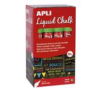 APLI 16903 - Marqueurs à craie effaçable, 5,5 mm, liquide craie pointe ronde, vert