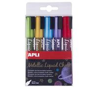 APLI Marqueur craie liquide effaçable 17082 Métal