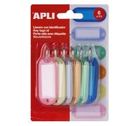 Apli 17133 Sachet de 6 Portes clefs Couleurs Translucides Assorties