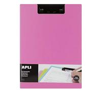 Apli 17208 - Porte-blocs avec rabat Premium Rose A4