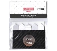 Apli 17252 Lot de 5 mini notes adhésives Gris 15 x 60 mm