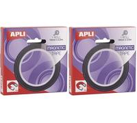 Apli 17724 Ruban adhésif magnétique (Lot de 2)