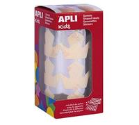 Apli 17867 Rouleau de Gommettes Étoiles 33 mm Métallisés Argent