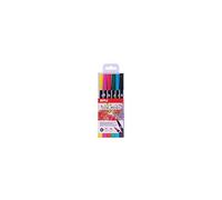 APLI Marqueurs aquarellables APLI 18062 – Lot de 6 couleurs classiques, double pointe 1 mm/1–4 mm