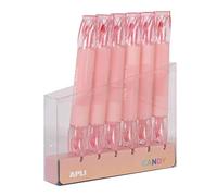 Apli 18274 - Surligneur candy double pointe rose 6 Unités