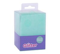 Apli 18756 - Pot à crayon en silicone de la gamme Glitter Collection - Couleur: VERT - Dimensions: 70x70x95 mm