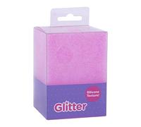 Apli 18757 - Pot à crayon en silicone de la gamme Glitter Collection - Couleur: Rose - Dimensions: 70x70x95 mm