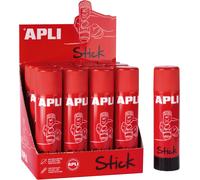 Apli 18965-Lot De 12 Bâtons Adhésifs De 21 G-Colle En Stick Pour Usage Scolaire