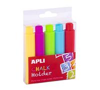 Apli 19025 - Lot de 5 porte-craies ajustables - Ø 9 mm - Chalk holder - Pince à craie réglable Assorties