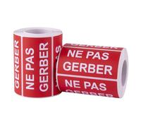 APLI 19455-2 Rouleaux d'étiquettes Ne Pas Gerber - 500 étiquettes par Rouleau.