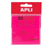 APLI 19570 - Notes adhésives transparentes - 75 x 75 mm - Couleur: roses - 50 feuilles translucides résistantes à l'eau - Idéal pour les étudiants et les enseignants.