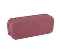 Apli 19778 - Trousse Scolaire UpNorth en Silicone, Rose Corail - Grande capacité, Fermeture Zip, Facile à Nettoyer - école et Bureau - 18,5 x 7,5 x 5,5 cm