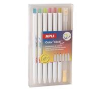 APLI 20550 - Pack porte-mine multicolore Color Click Mix avec taille-crayon