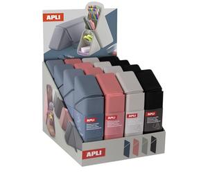 APLI 20612 | Présentoir de comptoir Up North avec trousses convertibles en silicone | Assortiment complet 16 pièces | Idéal point de vente