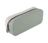Apli 20656 | Trousse en Silicone Bicolore Kaki et Gris | Collection Up North | Fermeture zippée | Imperméable et Facile à Nettoyer | École collège lycée et Bureau