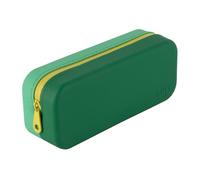 APLI 20661 | Trousse en silicone bicolore vert et vert clair | Couleurs intenses | Imperméable et facile à nettoyer | École collège lycée et bureau