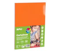 APLI 20977 Bloc de 100 feuilles A4 170 g Couleurs vives | 100 feuilles de 5 couleurs intenses, teintées dans la masse, idéales pour les travaux manuels, l'impression