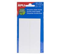 APLI 2556 - Borsa Etichette doppio frontale, 20 Pezzi