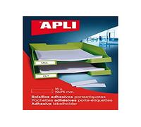APLI 2613 - Pochettes adhésives porte-étiquettes 45x75mm - 6 unités