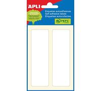 APLI 2682 Mini sac d'étiquettes rectangulaires, blanc, 6 feuilles x 2682