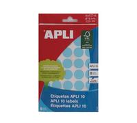APLI 2743 - Étiquettes bleues Ø 19) 8 feuilles