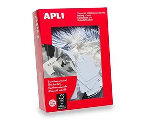 Apli 381 Etiq à fil 8x19mm- Blanc (Boite de 1000)