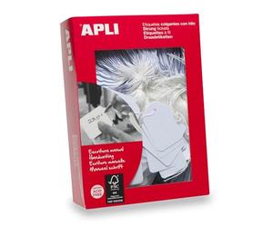 APLI 385 - Étiquettes suspendues blanches 11 x 29 mm 1 000 u.