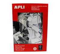 APLI Étiquettes suspendues 386 – blanches 13 x 34 mm – 1000 unités