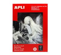 Apli 390 22 x 35 mm Value Strung Tickets - White (Pack of 500)
