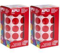 Apli 4861 1770 gommettes rouges diam 20