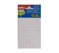Apli 8 x 20 mm-Mini étiquettes-Blanc-Lot de 240)